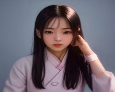 2026年新人女优代表B：强风格化路线，精致妆容，冷色调棚拍风格，高辨识度气场，背景为现代简约摄影棚